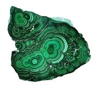 UYCUODLUY 1 tranche de cristal quartz malachite 310 à 400 g avec beaux motifs et une couleur lisse adaptée
