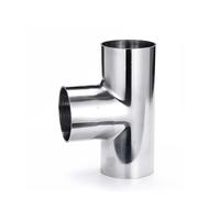 UYCUODLUY 16mm 19mm 22mm 25mm 32mm 34mm 38mm42mm 45mm 51mm 57mm 63mm 76mm 89mm 102mm OD 304 Stainless Steel Weld Tee Pipe Fitting(12.7x1.5mm)