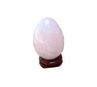 UYCUODLUY 1pc 100-150g œufs de quartz rose sculptés à la main décoration intérieure Pâques
