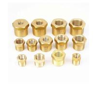 UYCUODLUY 1pc 3/4'' BSPT Male x 1/2'' NPT Female Thread Brass Reducer Bushing Pipe Fitting Adapter 229PSI