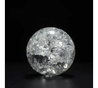 UYCUODLUY 1pc 5cm boule de cristal craquelée glace verre ronde produits décoration fontaine rocaille bonsaï artisanat et cadeaux