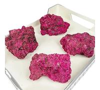 UYCUODLUY 1pc 60-100g corindon rouge brut et de couleur verte avec nombreux paillettes