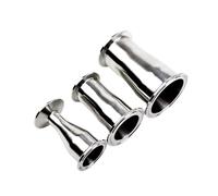 UYCUODLUY 1pc O/D 19/25/32/38/45/51/63/76/89/102mm Reducer SS304 Stainless Steel Ferrule 50.5-119mm Concentic Pipe Fitting Tri Clamp(38x32 to 50.5x50.5)