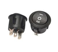 UYCUODLUY 1pc RL3-513-G-6-BK/BK-P5 Warping Switch 3 pin 3 Stop Black 23mm Diameter