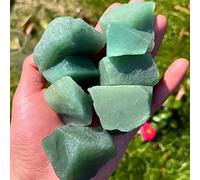 UYCUODLUY 200-210 g (un paquet) de quartz cristal vert, pierre brute irrégulière for la fabrication bijoux et décoration intérieure