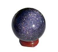 UYCUODLUY 900-1000 g de pierre paume sphérique en obsidienne dorée