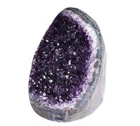 UYCUODLUY Amethyst Cluster Crystal Quartz, Rock Raw Stone Irregular Purple Crystals Geode Home Decor for Wealth & Luck,100~300g
