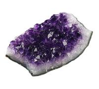 UYCUODLUY Amethyst Crystal Geode Cluster,Raw Rock Quartz Crystals Collection, Decoration Home Office,130~160g