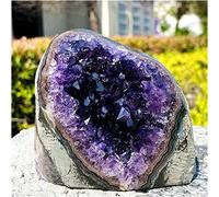 UYCUODLUY Améthyste Pierre Brute Grotte d'améthyste Naturelle Grappe de Quartz Spécimen de Cristal énergétique (Taille : 640-700g) (Size : 440-500g)