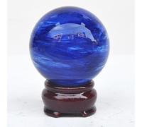 UYCUODLUY Blue Smelting Crystal Ball Quartz Sphere, Stone Sculpture Figurine,Feng Shui for Home Decoration Photography,5cm/1.96in