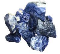UYCUODLUY Lot de 3 à 5 pierres brutes sodalite bleue, 100 110 g, for décoration d'intérieur
