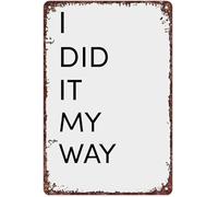 UYCUODLUY Own Path Success Principle Vintage Metal Sign For Entrepreneur Office Creative Studio Wall-Art Encouragement 8 X 12 inch