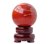 UYCUODLUY Red Jasper Sphere Crystal Ball Stone Crystals Round for Fengshui Yoga Home Decoration,6cm