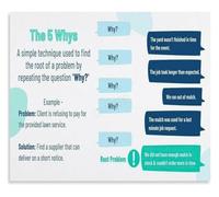 UYCUODLUY Root Cause Analysis 5 Whys Poster Step by Step Template Fishbone Diagram Alternative Bedroom Wall Print(Unframed,12x18inch(30x45cm))