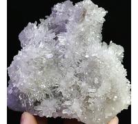 UYCUODLUY Stone Transparent White Chrysanthemum Crystal Cluster Quartz (Size:700-800g)