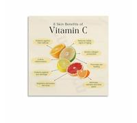 UYCUODLUY The ABCs of Vitamin C InfoGraphic - Nutrition Facts & Dietary Sources Chart, Modern Educational Canvas Print for School, Clinic Waiting Room or Cafe(Unframed,08x12inch(20x30cm))