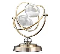 UYCVT Sablier vintage en verre, sablier à sable, horloge en métal, rotation à 360°, grand sablier en métal ton 15, 30, 60 minutes, jouet créatif éducatif sable marron cassé - 15 minutes