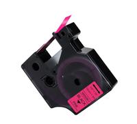 UYDFXA Ruban de Couleur pailleté 12mm Compatible avec étiquettes D1 2056084 2056085 2056090 2056091 2056094 2056098 2056121 Compatible avec Le Fabricant d'étiquettes(Fluorescent Pink)