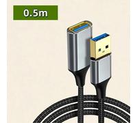 Uyellow Câble D'Extension Usb Usb 3.0 Câble D'Extension Mâle À Femelle Pour Smart Tv Ps4 Ps3 Xbox One Ssd Câble D'Extension Pour Ordinateur Portable.0.5M.