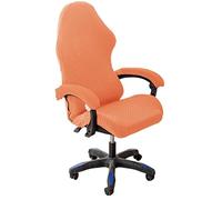 uyeoco 4 Pcs/Set Housse Chaise Gaming avec Housses D'accoudoir Housse de Chaise d'ordinateur pour Universel Protection Housse Fauteuil Gaming Housse de Chaise de Jeu Lavable(Orange)