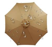 uyeoco Auvent De Remplacement pour Parasol 2m/2.3m/2.5m/2.7m/3m, 6 Baleines/8 Baleines Toile De Rechange pour Parasol Déporté Housse De Rechange pour Parasol De Jardin Terrasse Plage(P5,2.3m/8ribs)