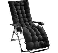 Uyeoco Chaise Longue Coussin/Banc, Transat Jardin Extérieur Antidérapant, Épais pour Fauteuil Relax Lounge (#20, 48 * 170cm)
