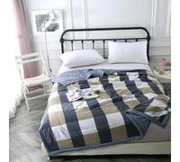 uyeoco Couette D'été, Couverture D'été Fraîche, 100% Coton Lavé, Courtepointe Fine, Douce Et Confortable, Légère Et Respirante, Lavable en Machine, (Color : Y, Size : 200x230cm)