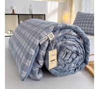 uyeoco Couette D'été, Couverture D'été Fraîche, 100% Coton Lavé, Courtepointe Fine, Douce Et Confortable, Légère Et Respirante, Lavable en Machine,(A1,150x200cm/59x79in)