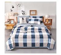 uyeoco Couette D'été, Couverture D'été Fraîche, 100% Coton Lavé, Courtepointe Fine, Douce Et Confortable, Légère Et Respirante, Lavable en Machine, (Color : G, Size : 180x200cm)