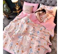 uyeoco Couette D'été Édredon Douce et Respirante réversible Couverture en Microfibre- Courtepointe Légère Et Respirante Couvre Lit 2 Personnes Matelassé Lavable en Machine(Style10,200x230cm)