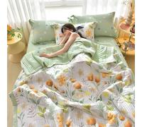 uyeoco Couette D'été Édredon Douce et Respirante réversible Couverture en Microfibre- Courtepointe Légère Et Respirante Couvre Lit 2 Personnes Matelassé Lavable en Machine(Style1,150x200cm)