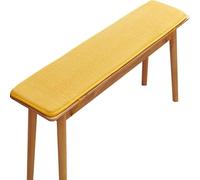 uyeoco Coussin de Banc de Jardin 2/3 Places,Coussin de Banc Exterieur/d'intérieur,Coussin de Banc rectangulaire pour la Maison/Jardin/Chaise/balançoire/Patio(Yellow,35x180cm)