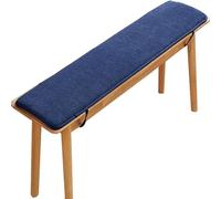 uyeoco Coussin de Banc de Jardin 2/3 Places,Coussin de Banc Exterieur/d'intérieur,Coussin de Banc rectangulaire pour la Maison/Jardin/Chaise/balançoire/Patio(Dark Blue,30x200cm)