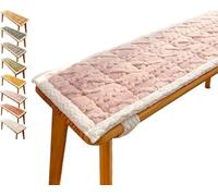 uyeoco Coussin de Banc Interieur 2 3 ou 4 Places, Coussin de Siège de Banc 120x40 100x40 140x50 80x50cm Coussin d'assise pour Salon ou Balançoire de Jardin, Balcon, Terrasse(Peach Powder,40x150cm)