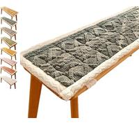 uyeoco Coussin de Banc Interieur 2 3 ou 4 Places, Coussin de Siège de Banc 120x40 100x40 140x50 80x50cm Coussin d'assise pour Salon ou Balançoire de Jardin, Balcon, Terrasse(Gris foncé,35x170cm)