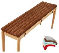 uyeoco Coussin de Banc sur Mesure Exterieur Interieur Coussin de Banquette 120x40 100 x 35 80x40 150x40 pour Salon ou Balançoire de Jardin, Balcon, Terrasse et Palette(Brun,25x220cm)