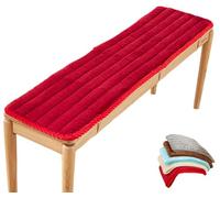 uyeoco Coussin de Banc sur Mesure Exterieur Interieur Coussin de Banquette 120x40 100 x 35 80x40 150x40 pour Salon ou Balançoire de Jardin, Balcon, Terrasse et Palette(Rouge,40x80cm)