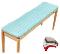 uyeoco Coussin de Banc sur Mesure Exterieur Interieur Coussin de Banquette 120x40 100 x 35 80x40 150x40 pour Salon ou Balançoire de Jardin, Balcon, Terrasse et Palette(Bleu,40x90cm)
