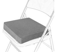 uyeoco Coussin de Chaise Carré en Lin - Épaisseur 10/8/5/3cm Coussin de siège Lavable avec Mousse à mémoire de Forme, antidérapant Galette de Chaise pour intérieur et extérieur(G1,30x30x3cm)