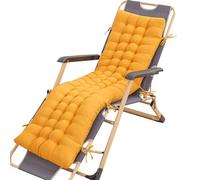 uyeoco Coussin de Chaise Longue Coussin Bain de Soleil, Coussin de Siège Coussin Transat pour Chaises de Jardin, Balcon, Terrasse, Intérieur(Turmeric,100x45x8cm)