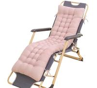 uyeoco Coussin de Chaise Longue Coussin Bain de Soleil, Coussin de Siège Coussin Transat pour Chaises de Jardin, Balcon, Terrasse, Intérieur(Flesh Color,170x48x8cm)