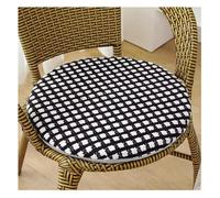 uyeoco Coussin de Chaise Ronde 35cm/40cm/50cm/45cm Exterieur Intérieur Galette de Chaise Antidérapants pour pour Terrasse, Cuisine, Bureau Haute Office(T12,35x35cm (14x14in))