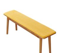 uyeoco Coussin de Siège Banc, Coussin de Banc Rectangulaire, Coussin de Banc de Jardin Épais Extérieur, Coussin Coussin pour Banc de Jardin, Baie Vitrée, Salle à Manger(Jaune,150x40cm)