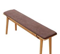 uyeoco Coussin de Siège Banc, Coussin de Banc Rectangulaire, Coussin de Banc de Jardin Épais Extérieur, Coussin Coussin pour Banc de Jardin, Baie Vitrée, Salle à Manger(Coffee Color,120x30cm)