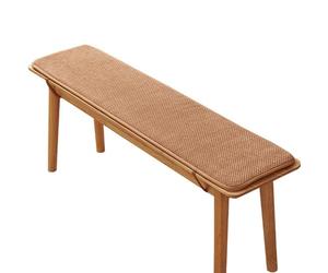 uyeoco Coussin de Siège Banc, Coussin de Banc Rectangulaire, Coussin de Banc de Jardin Épais Extérieur, Coussin Coussin pour Banc de Jardin, Baie Vitrée, Salle à Manger(Camel Color,120x35cm)
