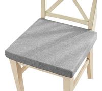uyeoco Coussins De Chaise Amovibles 3/5/8/10 Cm D'épaisseur 40/45/50 Cm Grands Coussins De Siège Antidérapants - pour Chaise De Salle À Manger, Jardin, Bureau, Cuisine(Gray,40x40x8cm)