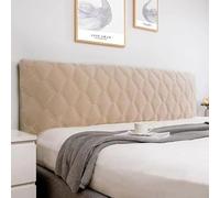 uyeoco Etirable Housse de tête de lit rembourrée en coton élastique résistant à la poussière pour chambre Couleur : marron, taille : 180 cm