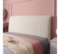 uyeoco Etirable Housse de tête de lit rembourrée en coton épais et résistant à la poussière Couleur : beige A, taille : 170 cm