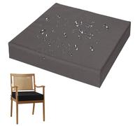 uyeoco Galette de Chaise de Jardin/Bureau, Coussin Chaise Cuisine Imperméable, Galette de Chaise Dehoussable Lavable, 3/5/8cm éPais Coussins de Chaises Exterieur et Intérieur(Gris foncé,40x40x10cm)