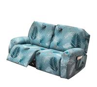 uyeoco Housse Canapé Inclinable Relax 3/2/1 Places Housse De Fauteuil Inclinable Extensible 8/6/4 Pièces, Housse Canap Relax avec Poche Latérale Antidérapant, Lavable(7#,2-Seater)